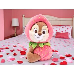 Chip Strawberry Plush 7” Disney Store Japan Exclusive NWT